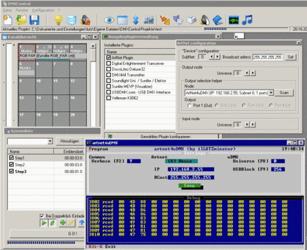 DMXControl with uDMX